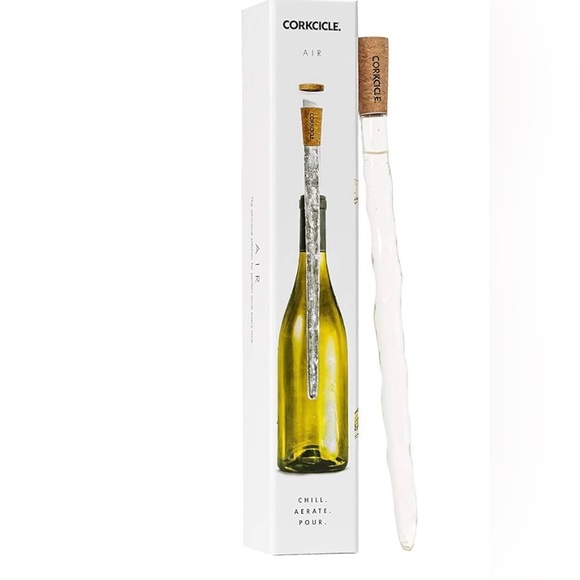 NWT NIB Corkcicle Air Wine Bottle Chiller for Whites & Reds Pour-Through Aerator - Picture 1 of 5